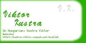 viktor kustra business card